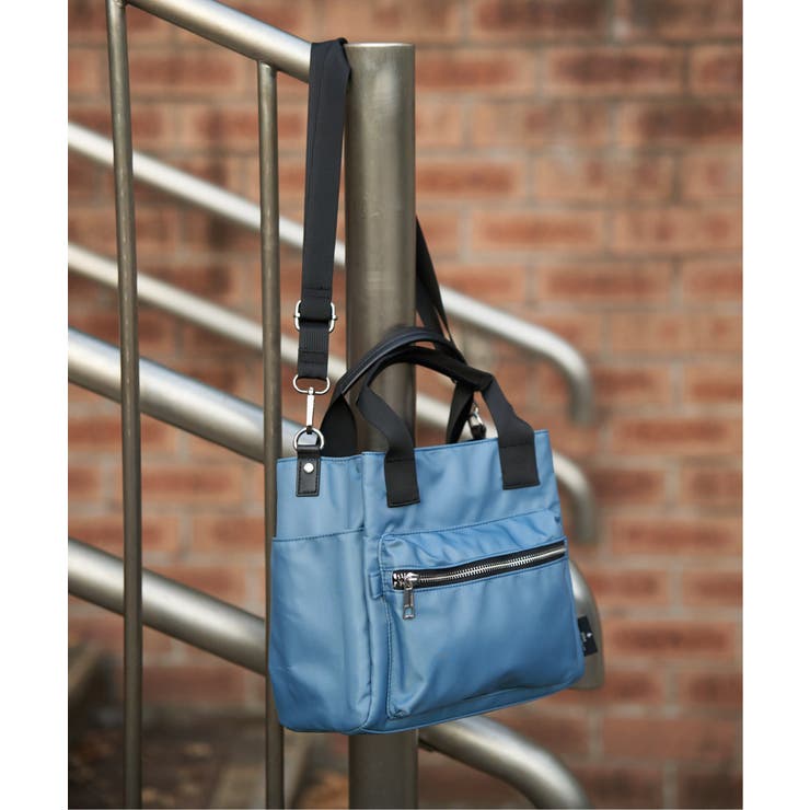 撥水ナイロン8ポケ2WAYトート | ikka  | 詳細画像8 