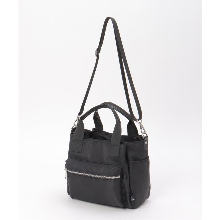 撥水ナイロン8ポケ2WAYトート | ikka  | 詳細画像13 