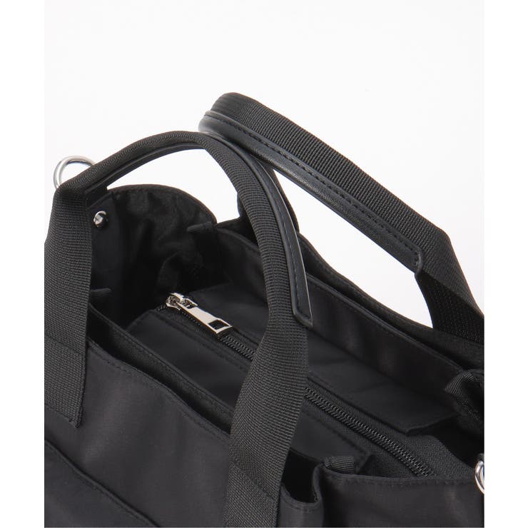 撥水ナイロン8ポケ2WAYトート | ikka  | 詳細画像23 