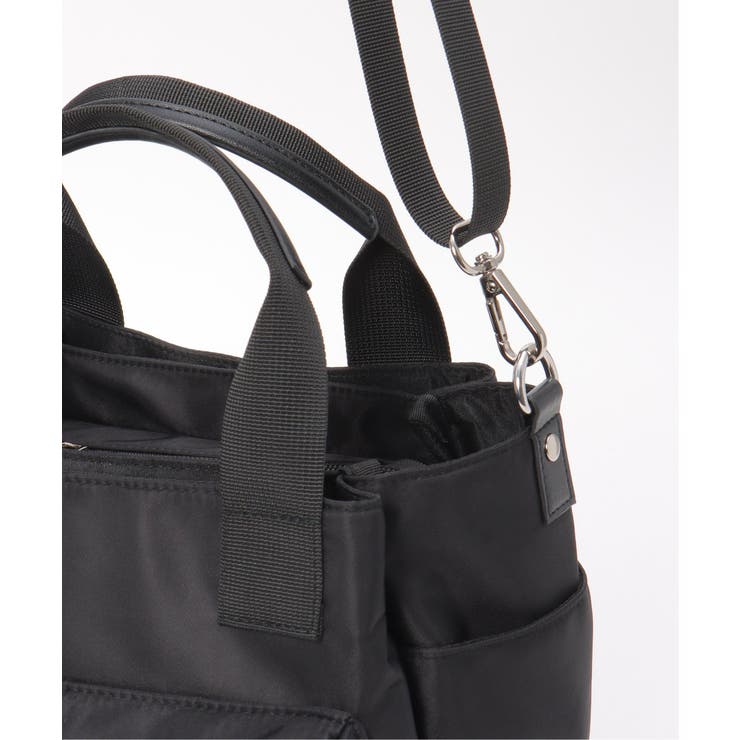 撥水ナイロン8ポケ2WAYトート | ikka  | 詳細画像24 