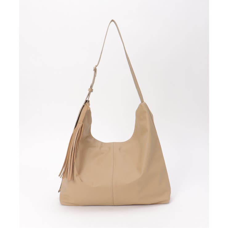 合皮タッセル付きビッグショルダーバッグ | ikka  | 詳細画像7 