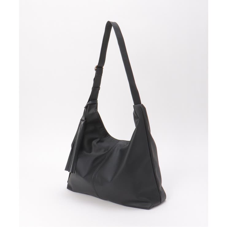 合皮タッセル付きビッグショルダーバッグ | ikka  | 詳細画像8 