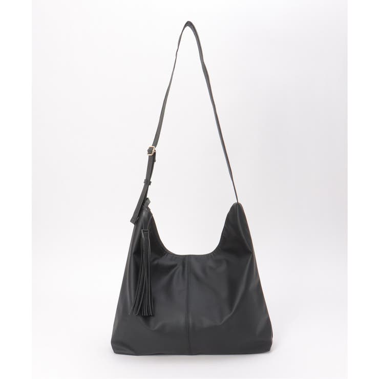 合皮タッセル付きビッグショルダーバッグ | ikka  | 詳細画像17 