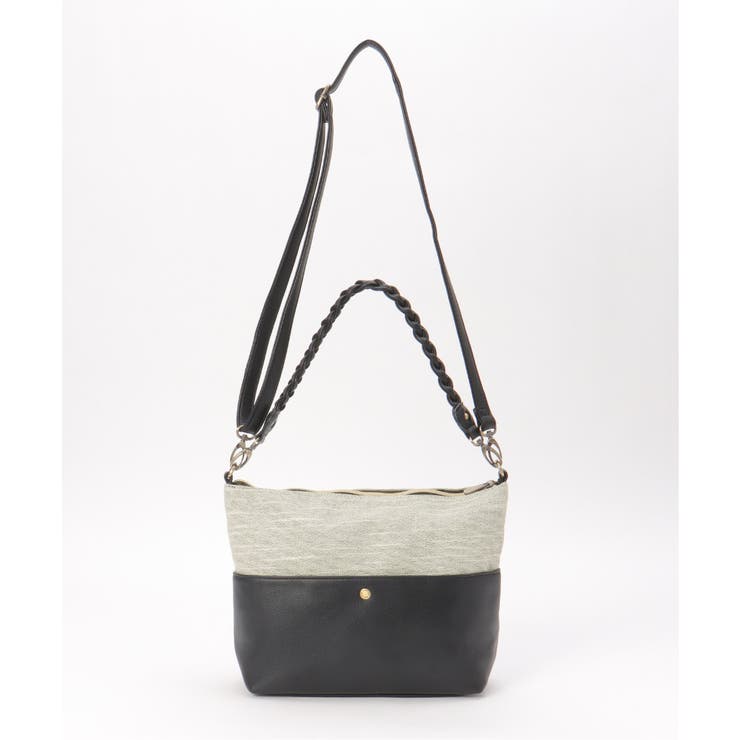 雑材シート2WAYジップショルダーバッグ | ikka  | 詳細画像7 