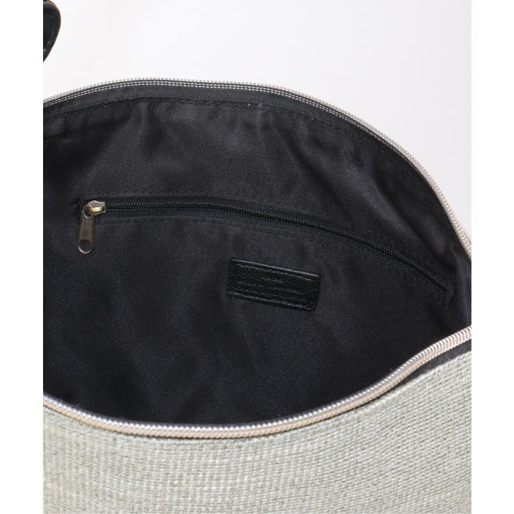 雑材シート2WAYジップショルダーバッグ | ikka  | 詳細画像9 