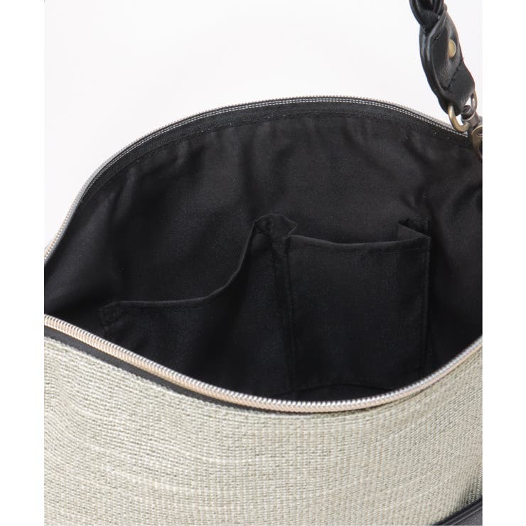 雑材シート2WAYジップショルダーバッグ | ikka  | 詳細画像10 