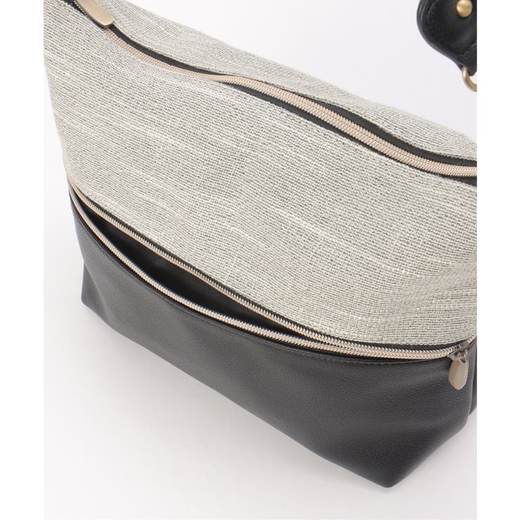 雑材シート2WAYジップショルダーバッグ | ikka  | 詳細画像11 