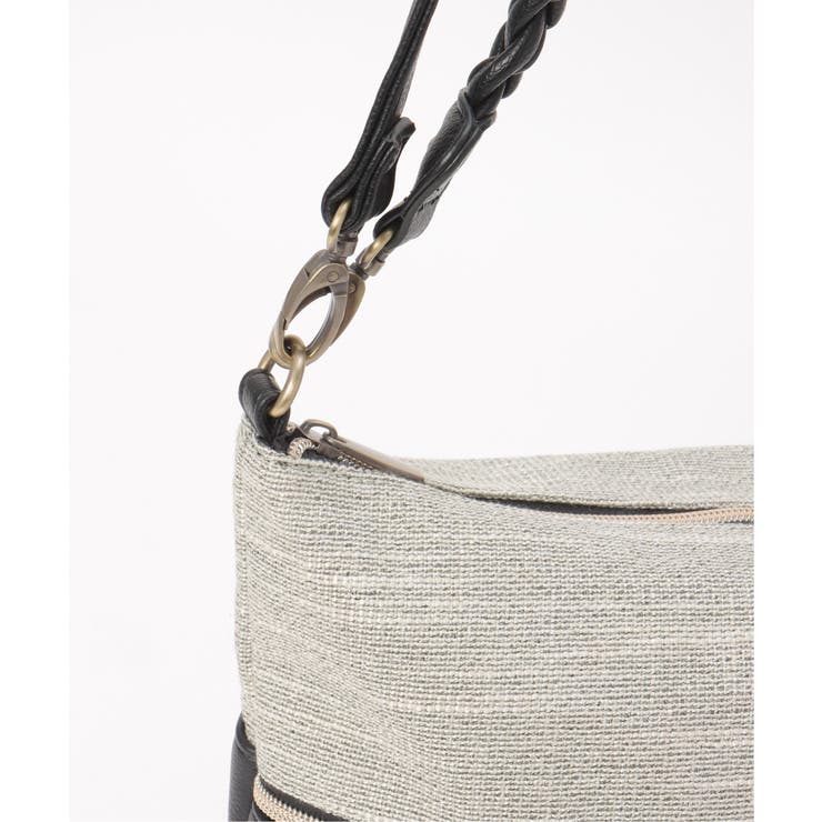 雑材シート2WAYジップショルダーバッグ | ikka  | 詳細画像14 