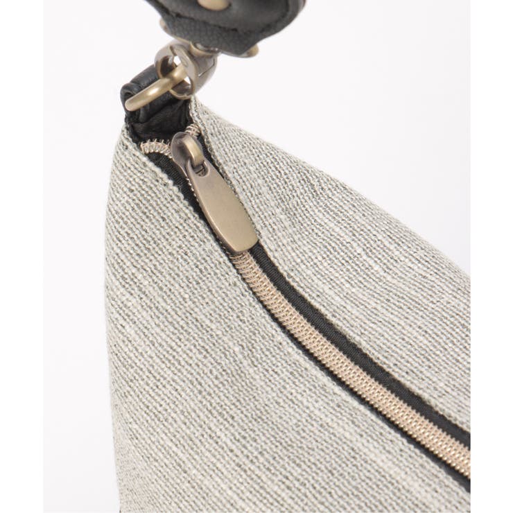 雑材シート2WAYジップショルダーバッグ | ikka  | 詳細画像15 