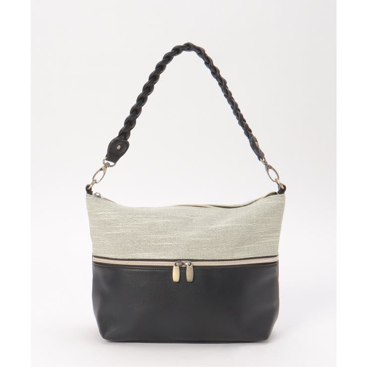 雑材シート2WAYジップショルダーバッグ | ikka  | 詳細画像18 