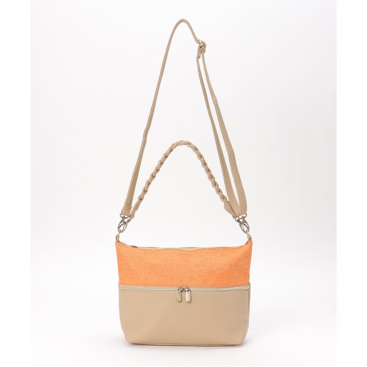 雑材シート2WAYジップショルダーバッグ | ikka  | 詳細画像4 