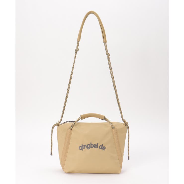 ベージュ | 撥水ロゴ入りミニトートバッグ | ikka 