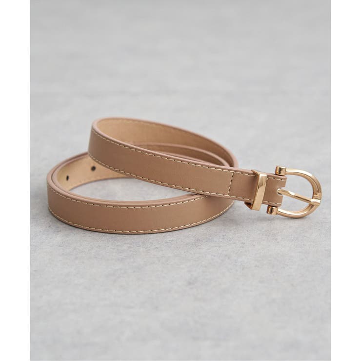 ベージュ | プレーンベルト 18mm | ikka 