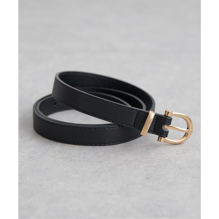 ブラック | プレーンベルト 18mm | ikka 