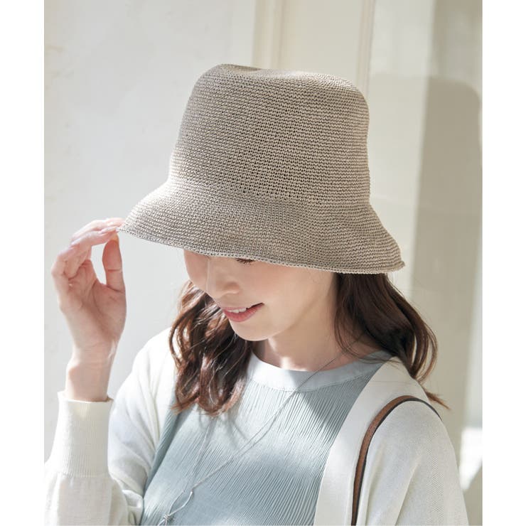 雑材細こま編みハット | ikka  | 詳細画像6 