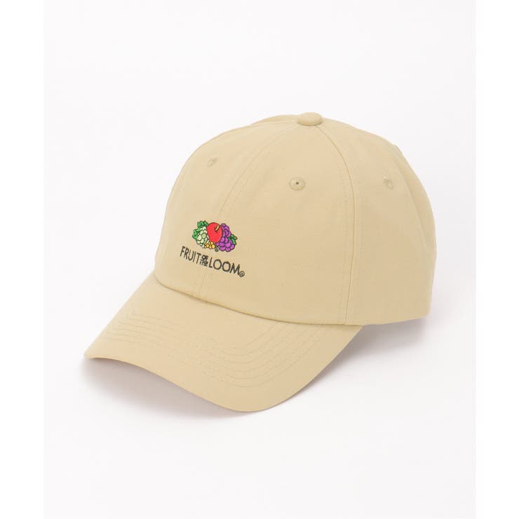 ベージュ | FRUIT OF THE LOOM フルーツオブザルーム ロゴ刺繍キャップ | ikka 