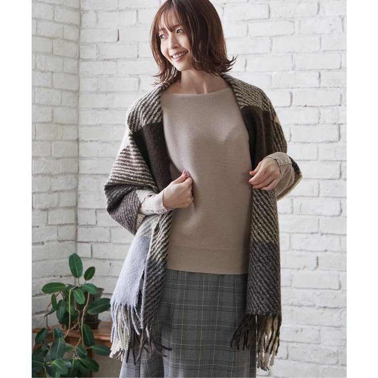 ブロックチェックマフラー | ikka  | 詳細画像3 