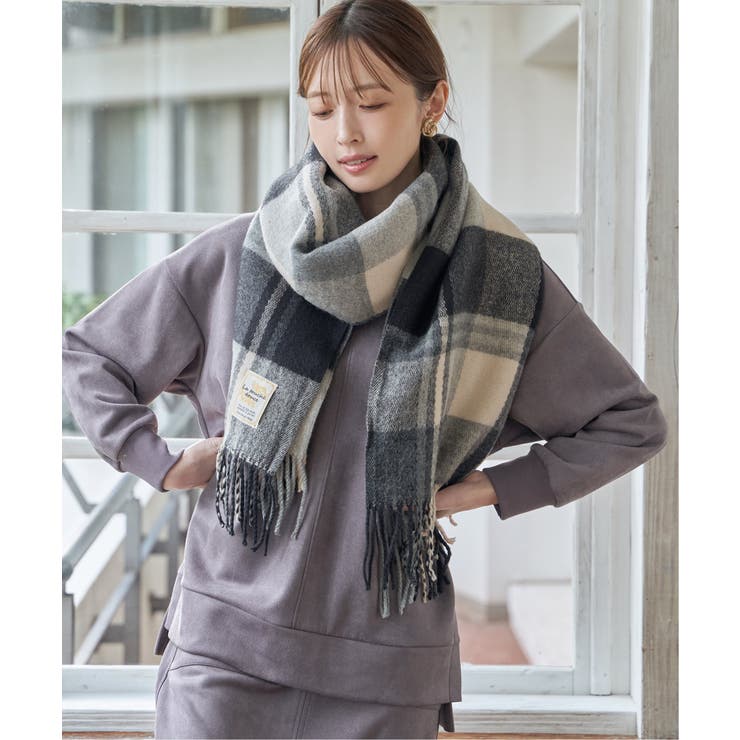 ウォッシャブルマルチチェックマフラー | ikka  | 詳細画像1 