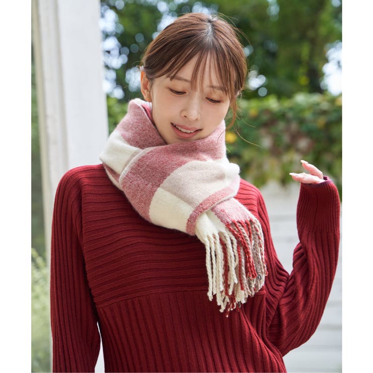 ウォッシャブルマルチチェックマフラー[品番：IKAW0021347]｜ikka