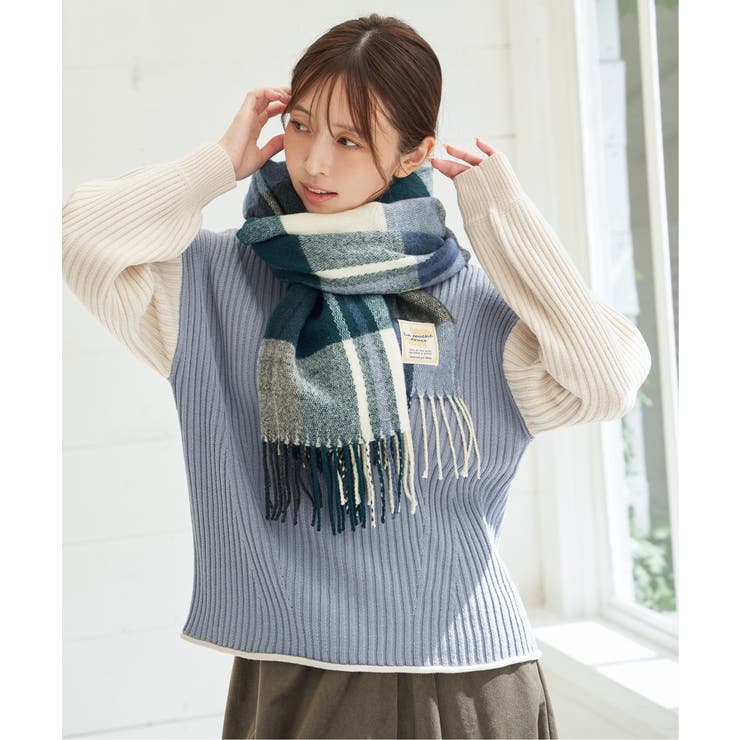 ウォッシャブルマルチチェックマフラー | ikka  | 詳細画像14 