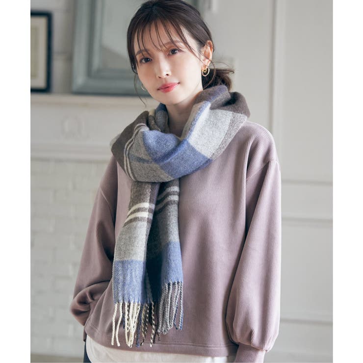 ウォッシャブルマルチチェックマフラー | ikka  | 詳細画像16 