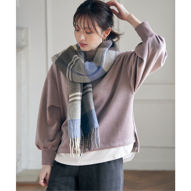 ウォッシャブルマルチチェックマフラー | ikka  | 詳細画像17 