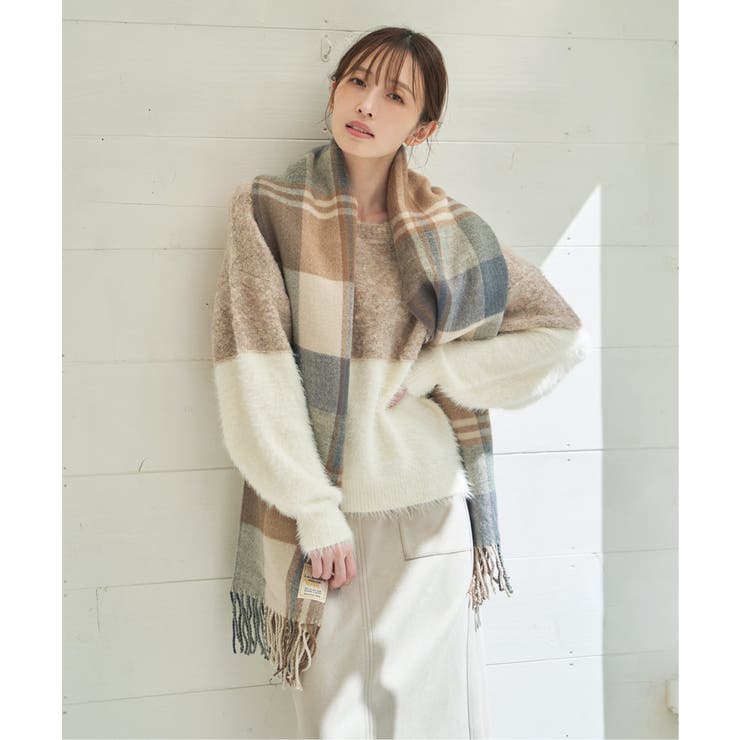 ウォッシャブルマルチチェックマフラー | ikka  | 詳細画像22 