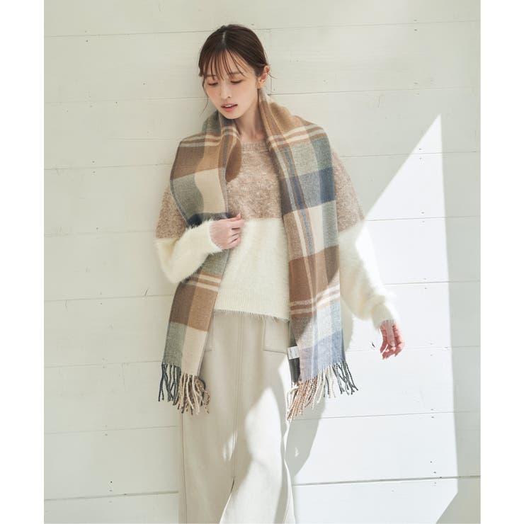 ウォッシャブルマルチチェックマフラー | ikka  | 詳細画像23 