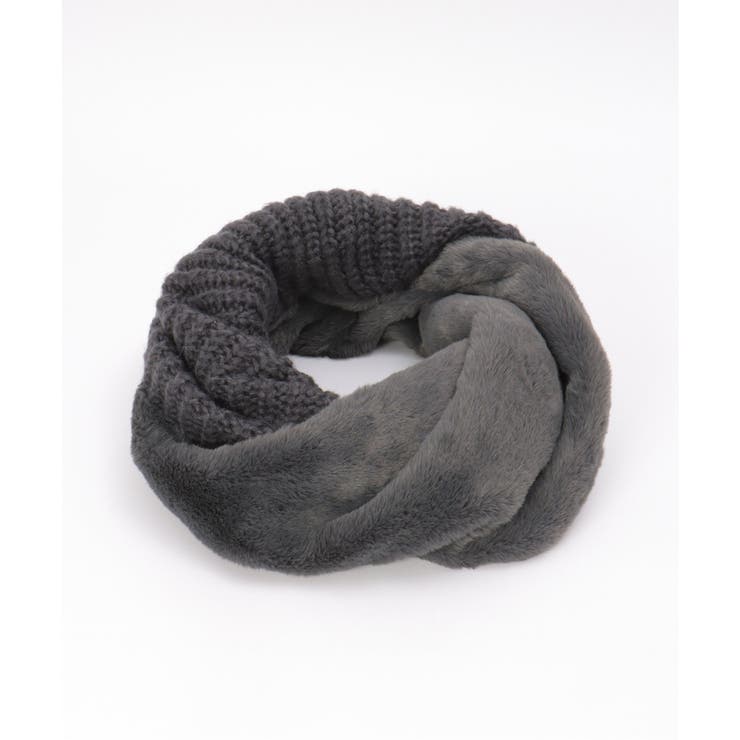 ダークグレー | エコファーミックススヌード | ikka 