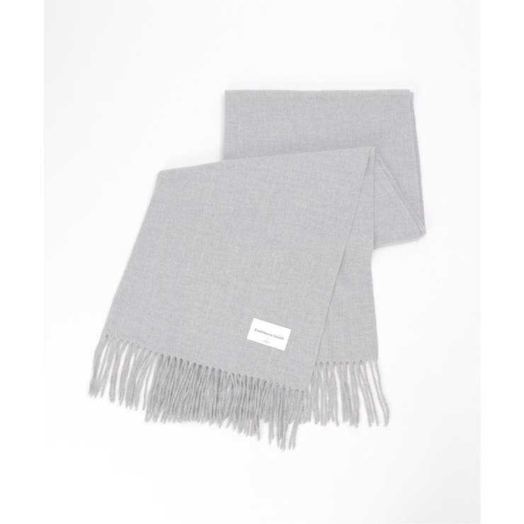 グレー | カシミヤタッチカラーマフラー  | ikka 