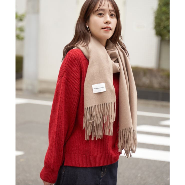 カシミヤタッチカラーマフラー  | ikka  | 詳細画像1 