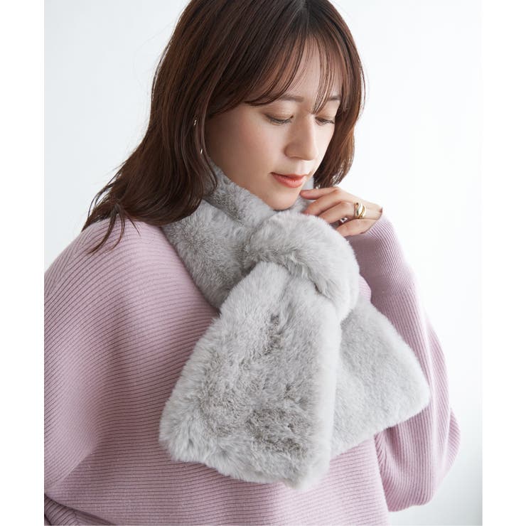 エコファー差し込みマフラー | ikka  | 詳細画像1 