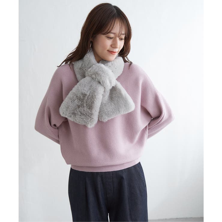 エコファー差し込みマフラー | ikka  | 詳細画像3 