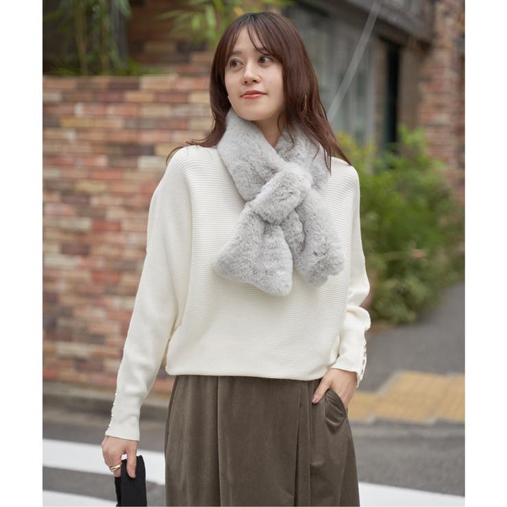 エコファー差し込みマフラー | ikka  | 詳細画像5 