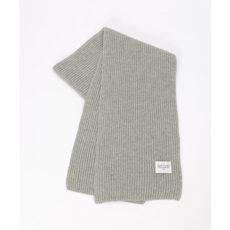 グレー | リブニットマフラー | ikka 