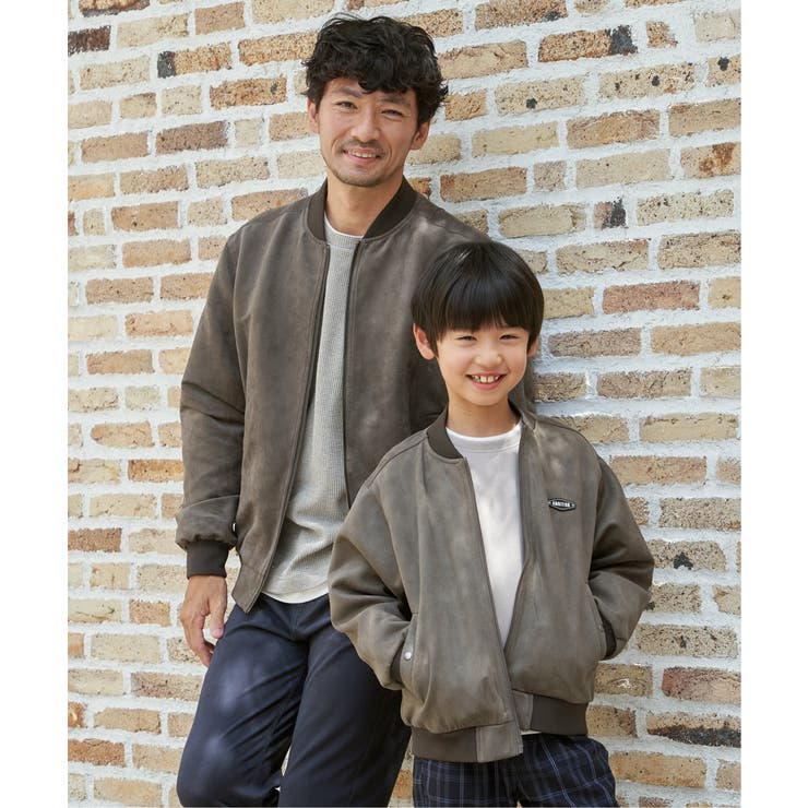 【親子コーデ】フェイクスエードリブブルゾン（110~160cm） | ikka  | 詳細画像21 
