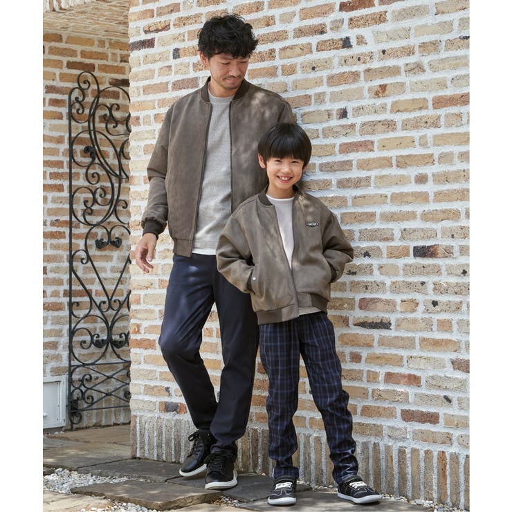 【親子コーデ】フェイクスエードリブブルゾン（110~160cm） | ikka  | 詳細画像24 