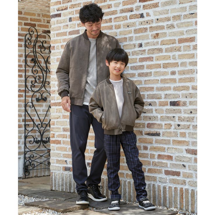 【親子コーデ】フェイクスエードリブブルゾン（110~160cm） | ikka  | 詳細画像25 