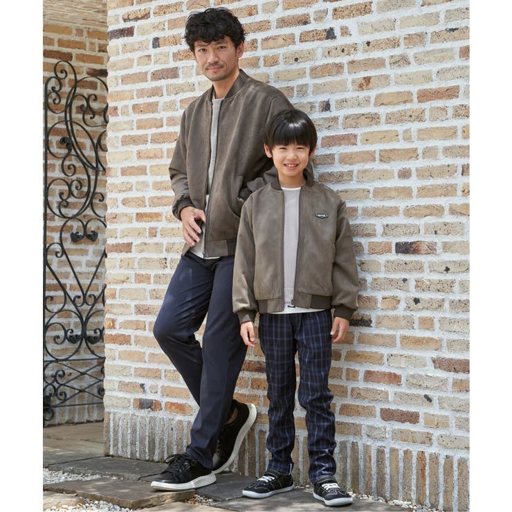 【親子コーデ】フェイクスエードリブブルゾン（110~160cm） | ikka  | 詳細画像26 
