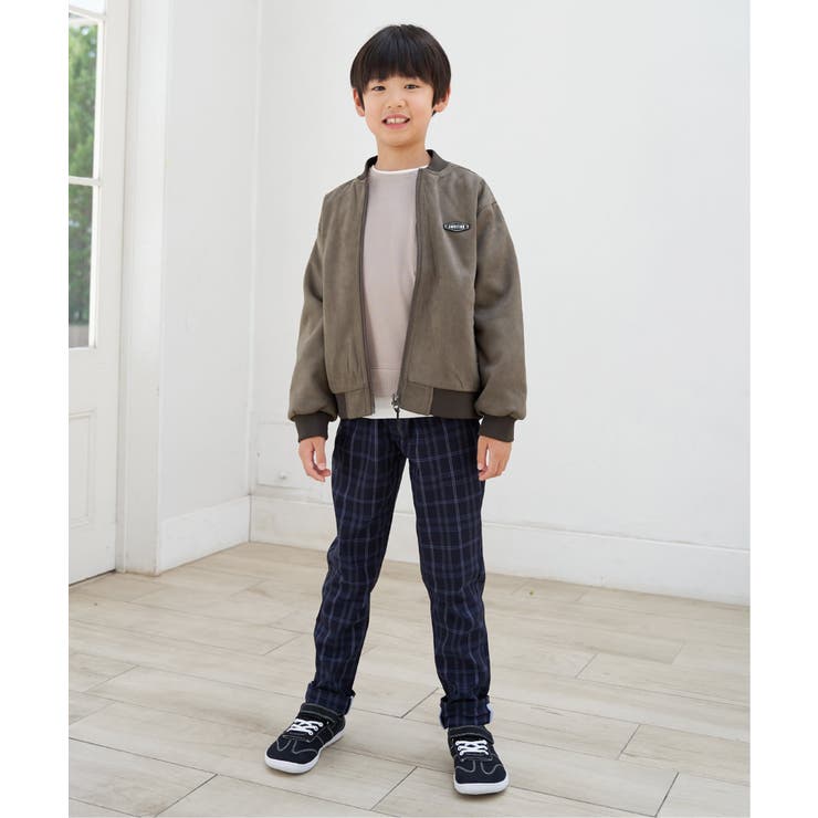 【親子コーデ】フェイクスエードリブブルゾン（110~160cm） | ikka  | 詳細画像4 
