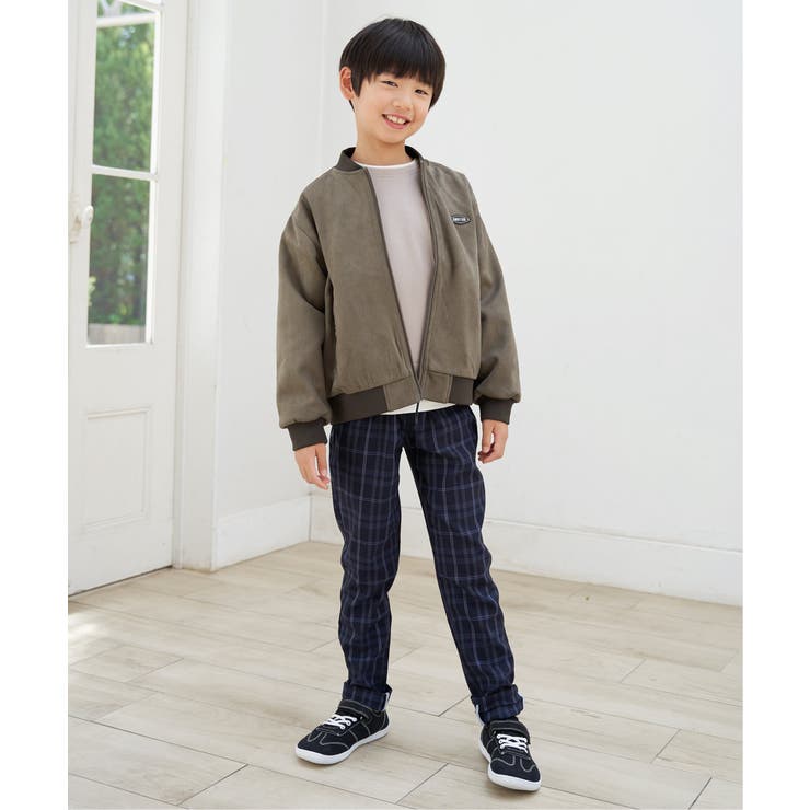 【親子コーデ】フェイクスエードリブブルゾン（110~160cm） | ikka  | 詳細画像6 