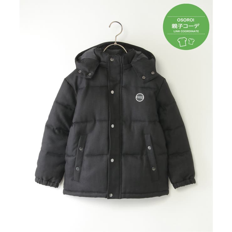 ブラック | 【親子コーデ】ツイードライク中綿ブルゾン（110~160cm） | ikka 
