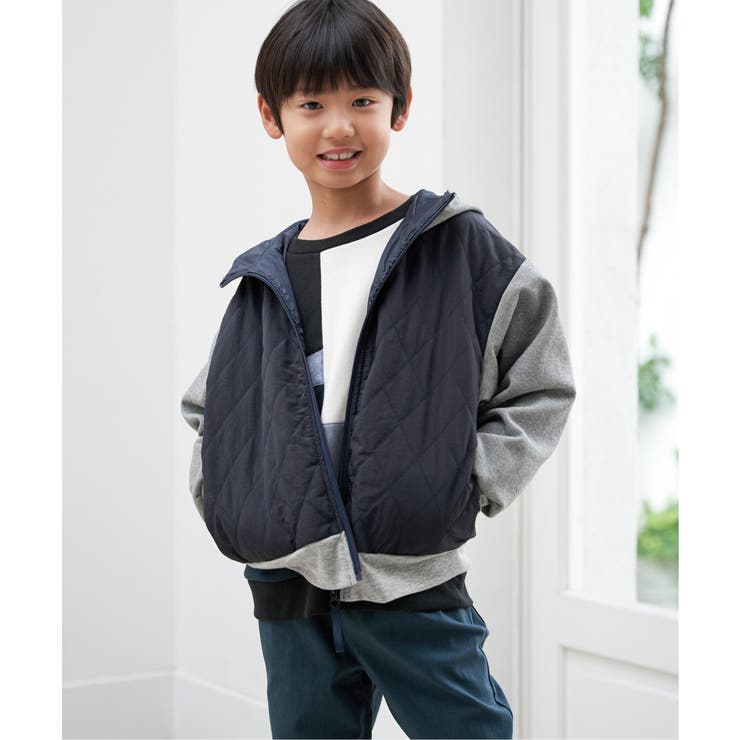 【親子コーデ】コンビブロックスジップパーカ（110~160cm） | ikka  | 詳細画像12 