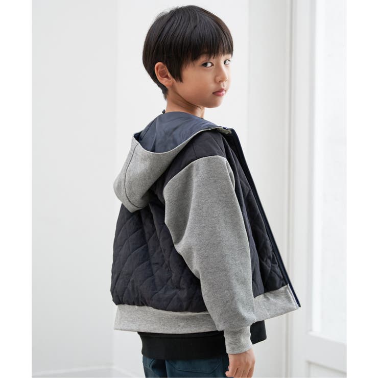 【親子コーデ】コンビブロックスジップパーカ（110~160cm） | ikka  | 詳細画像14 
