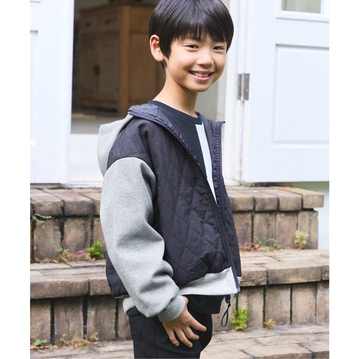 【親子コーデ】コンビブロックスジップパーカ（110~160cm） | ikka  | 詳細画像4 