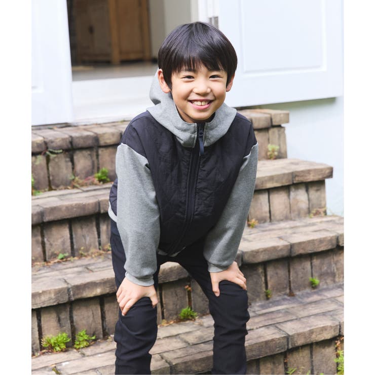 【親子コーデ】コンビブロックスジップパーカ（110~160cm） | ikka  | 詳細画像6 