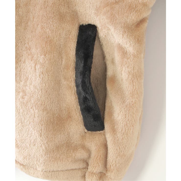 ファーフリース胸切り替えジップパーカー(110~160cm) | ikka  | 詳細画像8