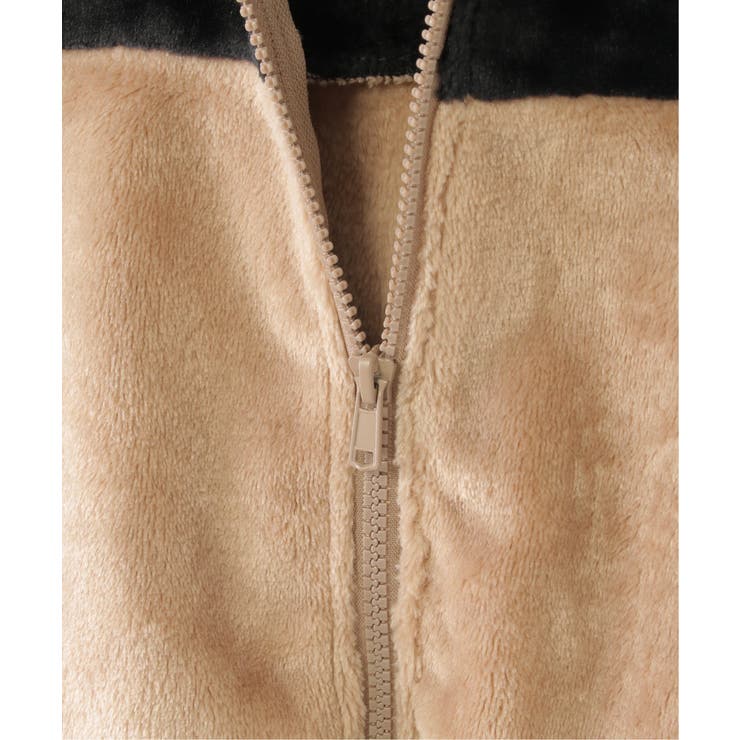 ファーフリース胸切り替えジップパーカー(110~160cm) | ikka  | 詳細画像11