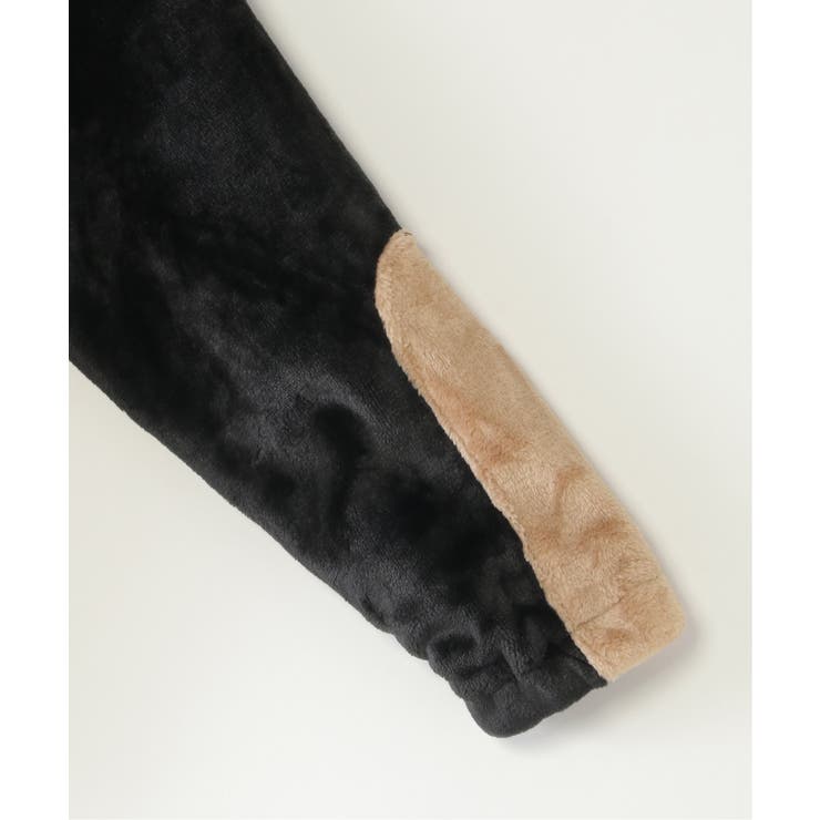 ファーフリース胸切り替えジップパーカー(110~160cm) | ikka  | 詳細画像4