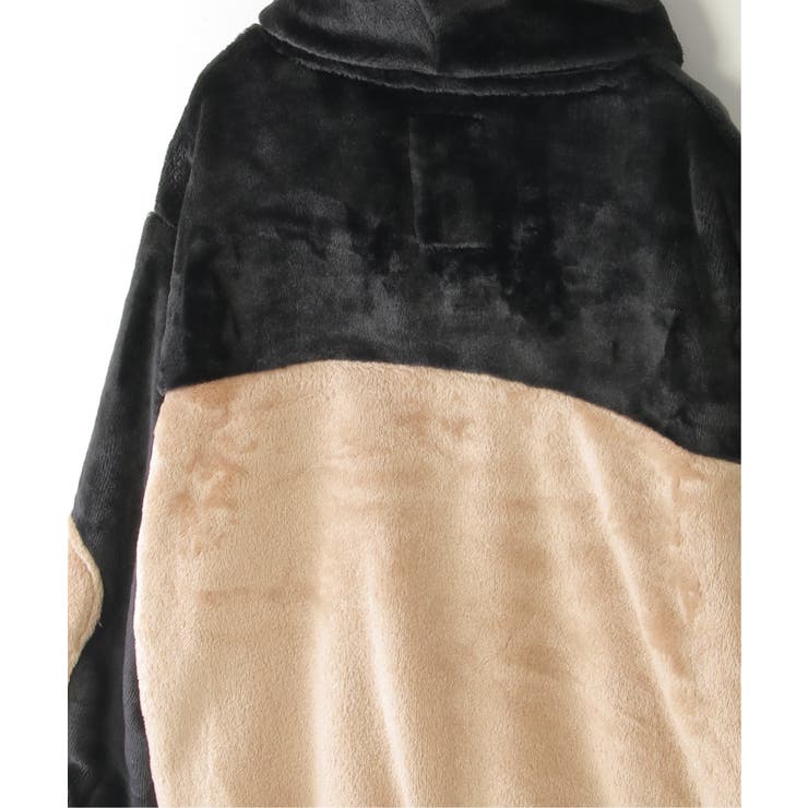 ファーフリース胸切り替えジップパーカー(110~160cm) | ikka  | 詳細画像7